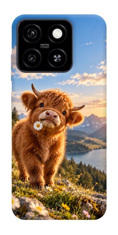 Чехол itsPrint Теля серед гір для ZTE Blade A55 4G, armored, купить оптом с доставкой