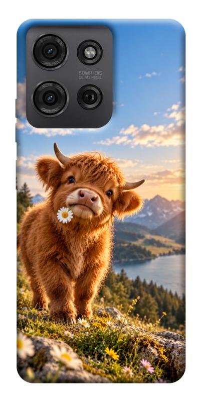 Чехол itsPrint Теля серед гір для Motorola Moto G75 5G, armored, купить оптом с доставкой