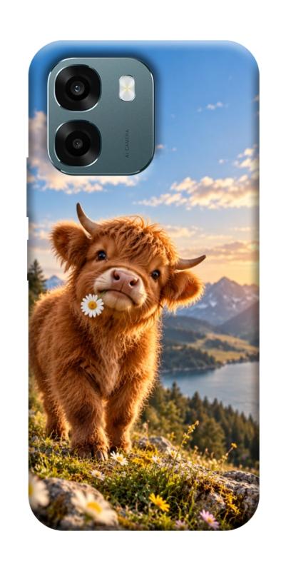 Чохол itsPrint Теля серед гір для Oppo A6, armored, купити оптом з доставкою