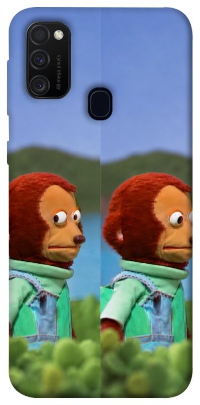 Чехол itsPrint Мавпочка з ніяковим поглядом для Samsung Galaxy M30s / M21, armored, купить оптом с доставкой