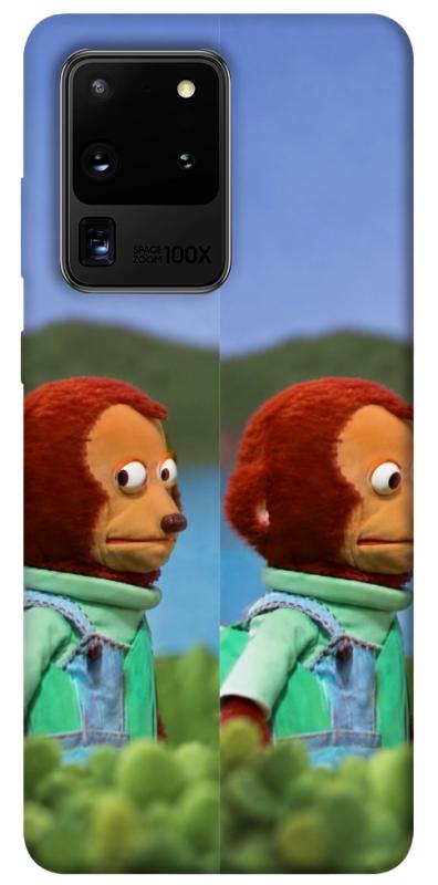 Чехол itsPrint Мавпочка з ніяковим поглядом для Samsung Galaxy S20 Ultra, armored, купить оптом с доставкой