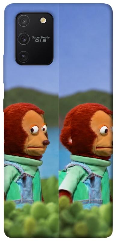 Чехол itsPrint Мавпочка з ніяковим поглядом для Samsung Galaxy S10 Lite, armored, купить оптом с доставкой