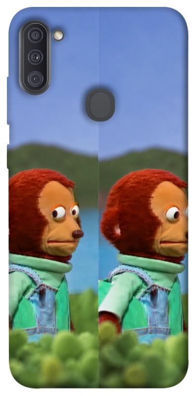 Чехол itsPrint Мавпочка з ніяковим поглядом для Samsung Galaxy A11, armored, купить оптом с доставкой