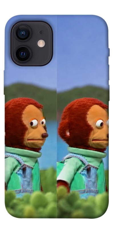 Чохол itsPrint Мавпочка з ніяковим поглядом для Apple iPhone 12 mini (5.4"), armored, купити оптом з доставкою