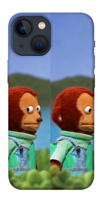 Чохол itsPrint Мавпочка з ніяковим поглядом для Apple iPhone 13 mini (5.4"), armored, купити оптом з доставкою
