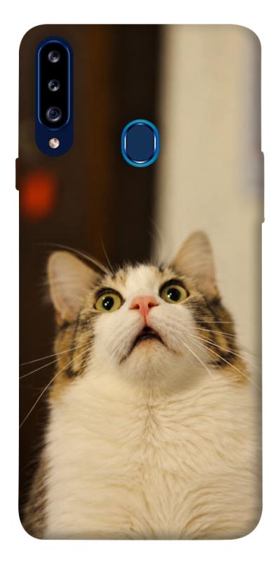 Чехол itsPrint Shocked Cat для Samsung Galaxy A20s, armored, купить оптом с доставкой