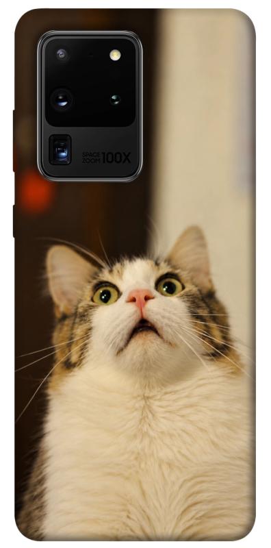 Чехол itsPrint Shocked Cat для Samsung Galaxy S20 Ultra, armored, купить оптом с доставкой