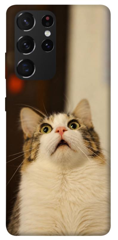 Чехол itsPrint Shocked Cat для Samsung Galaxy S21 Ultra, armored, купить оптом с доставкой