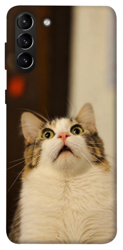 Чехол itsPrint Shocked Cat для Samsung Galaxy S21+, armored, купить оптом с доставкой