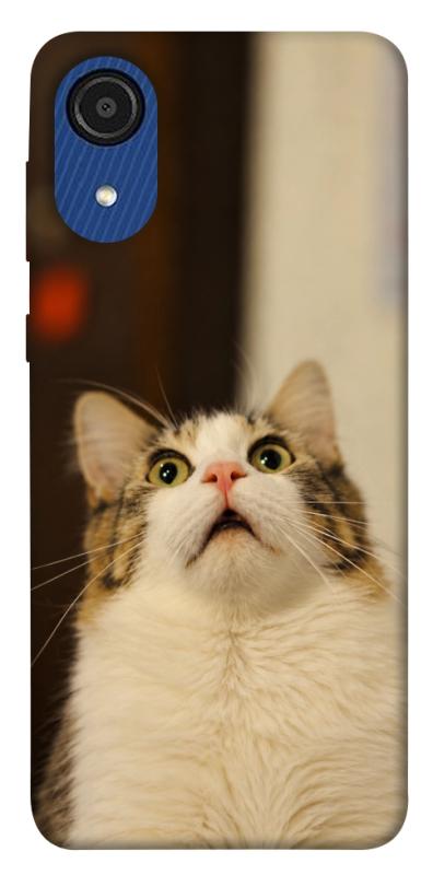 Чохол itsPrint Shocked Cat для Samsung Galaxy A03 Core, armored, купити оптом з доставкою