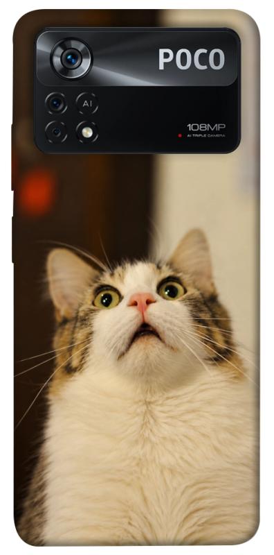 Чехол itsPrint Shocked Cat для Xiaomi Poco X4 Pro 5G, armored, купить оптом с доставкой