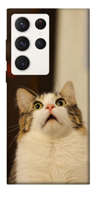Чехол itsPrint Shocked Cat для Samsung Galaxy S23 Ultra, armored, купить оптом с доставкой