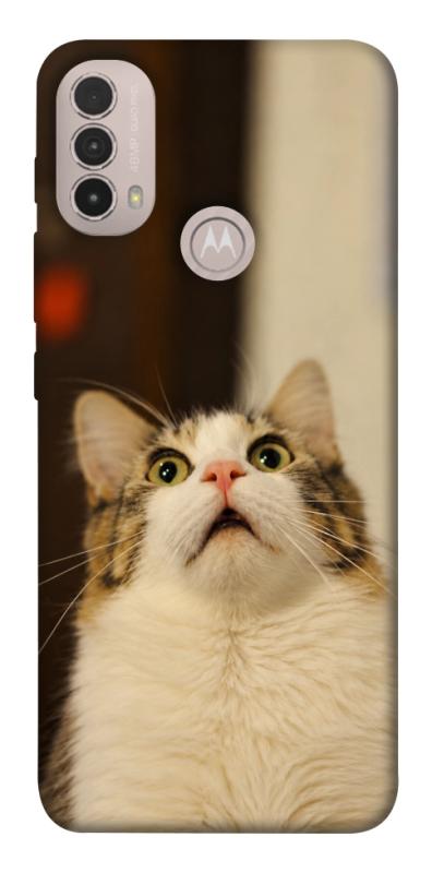 Чехол itsPrint Shocked Cat для Motorola Moto E40, armored, купить оптом с доставкой