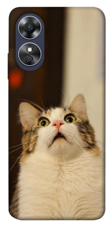 Чохол itsPrint Shocked Cat для Oppo A17, armored, купити оптом з доставкою