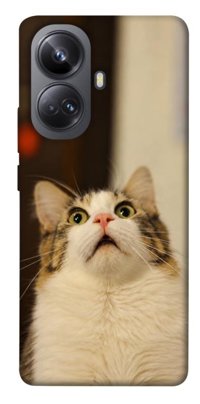 Чохол itsPrint Shocked Cat для Realme 10 Pro+, armored, купити оптом з доставкою