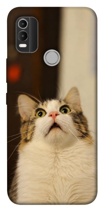 Чохол itsPrint Shocked Cat для Nokia C21 Plus, armored, купити оптом з доставкою