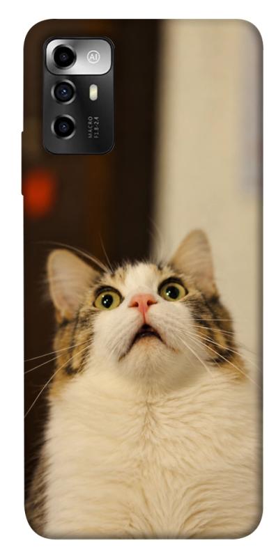 Чехол itsPrint Shocked Cat для ZTE Blade A72, armored, купить оптом с доставкой