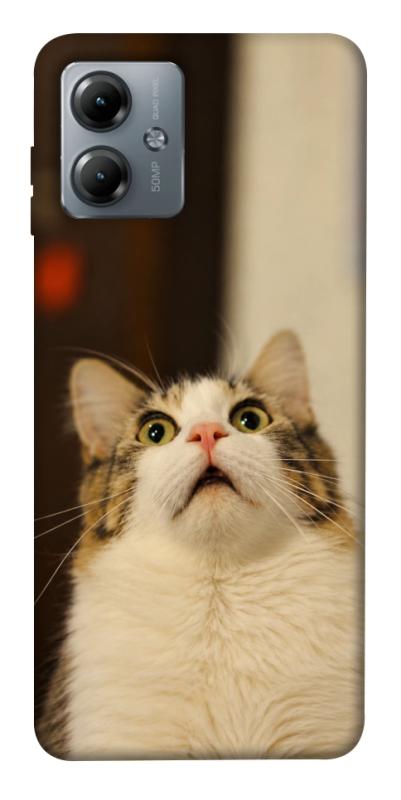 Чохол itsPrint Shocked Cat для Motorola Moto G14, armored, купити оптом з доставкою