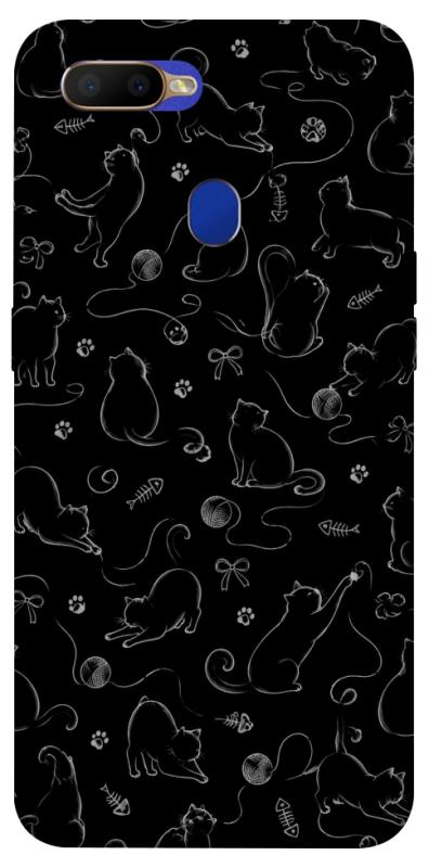 Чехол itsPrint Котячі силуети для Oppo A5s / Oppo A12, armored, купить оптом с доставкой