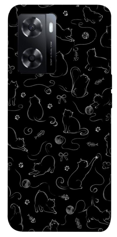 Чехол itsPrint Котячі силуети для Oppo A57s, armored, купить оптом с доставкой