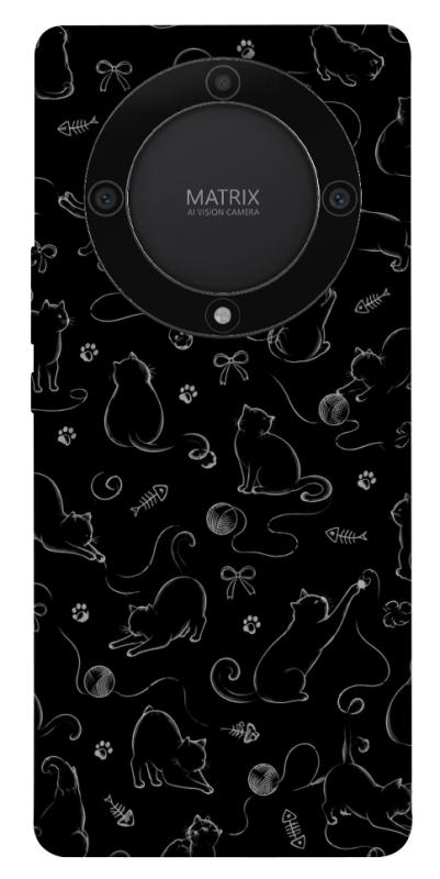 Чохол itsPrint Котячі силуети для Huawei Magic5 Lite, armored, купити оптом з доставкою