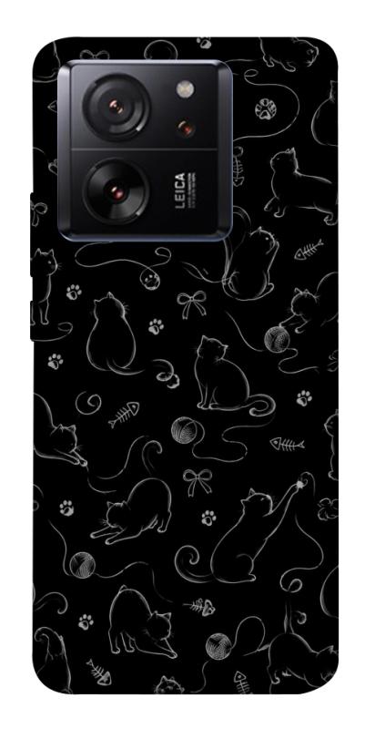 Чехол itsPrint Котячі силуети для Xiaomi 13T, armored, купить оптом с доставкой