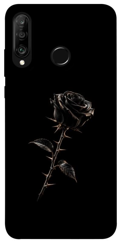 Чехол itsPrint Чорна троянда для Huawei P30 lite, armored, купить оптом с доставкой