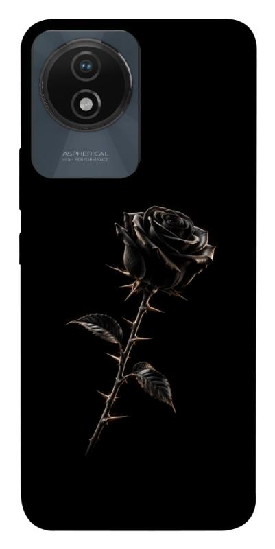 Чехол itsPrint Чорна троянда для Vivo Y02, armored, купить оптом с доставкой