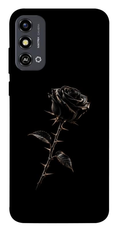 Чехол itsPrint Чорна троянда для ZTE Blade A53, armored, купить оптом с доставкой