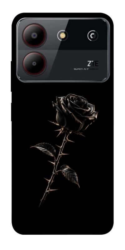 Чехол itsPrint Чорна троянда для ZTE Blade A54 4G, armored, купить оптом с доставкой