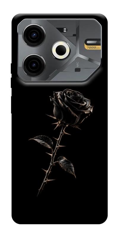 Чехол itsPrint Чорна троянда для TECNO Pova 6 Neo (LI6), armored, купить оптом с доставкой