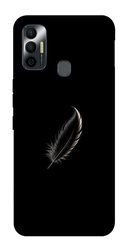 Чехол itsPrint Чорне перо для TECNO Spark 7, armored, купить оптом с доставкой