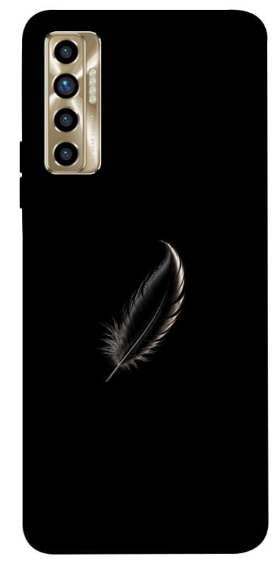 Чехол itsPrint Чорне перо для TECNO Camon 17P, armored, купить оптом с доставкой