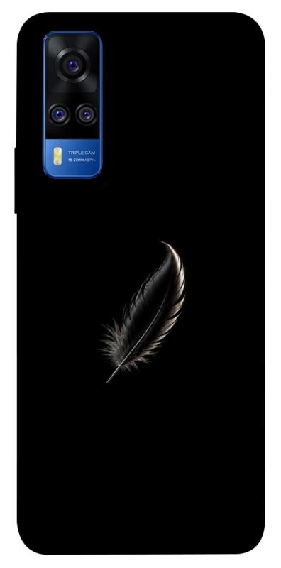 Чехол itsPrint Чорне перо для Vivo Y51a, armored, купить оптом с доставкой