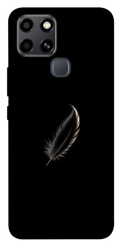 Чехол itsPrint Чорне перо для Infinix Smart 6, armored, купить оптом с доставкой