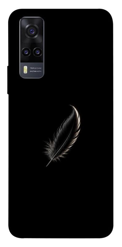 Чехол itsPrint Чорне перо для Vivo Y31, armored, купить оптом с доставкой