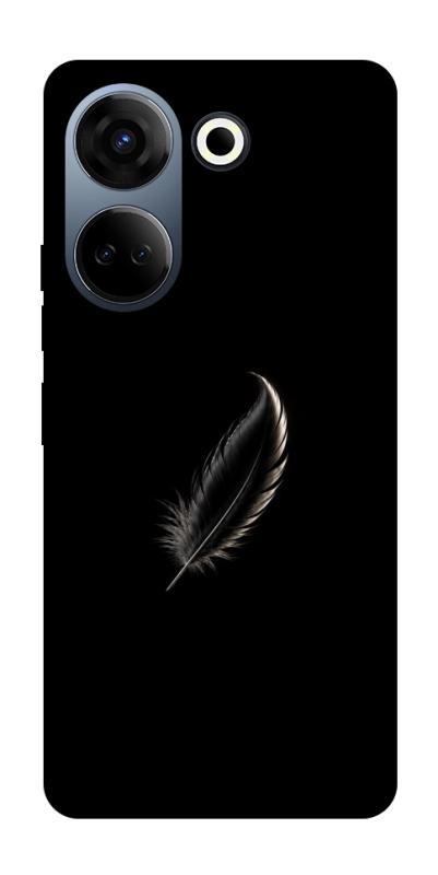 Чехол itsPrint Чорне перо для TECNO Camon 20 Pro (CK7n), armored, купить оптом с доставкой