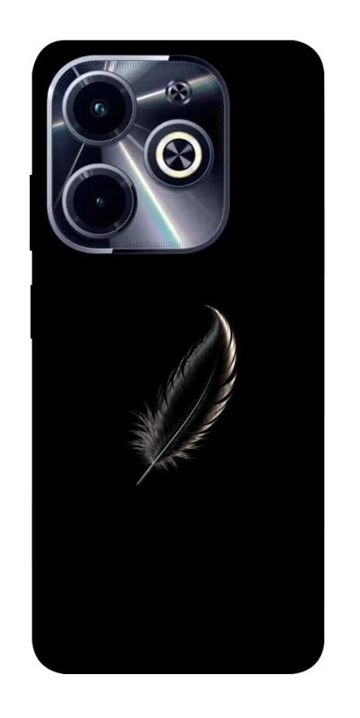 Чехол itsPrint Чорне перо для Infinix Hot 40i, armored, купить оптом с доставкой
