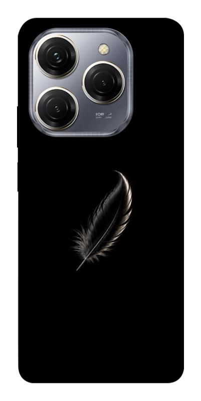 Чехол itsPrint Чорне перо для TECNO Spark 20 Pro, armored, купить оптом с доставкой