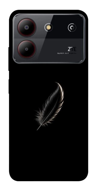 Чехол itsPrint Чорне перо для ZTE Blade A54 4G, armored, купить оптом с доставкой