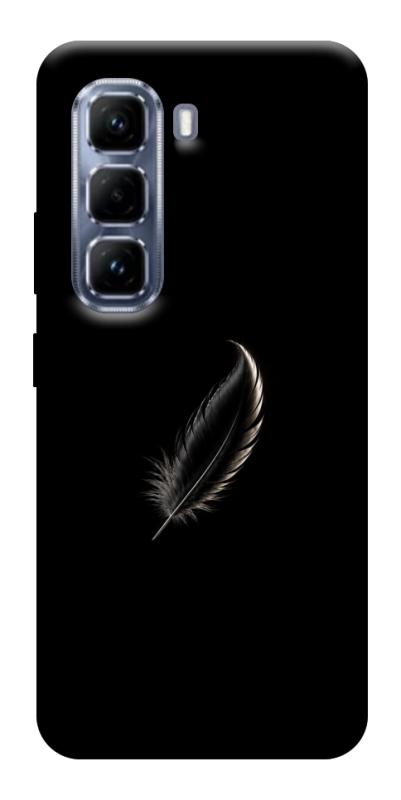 Чехол itsPrint Чорне перо для Infinix Hot 50 Pro, armored, купить оптом с доставкой