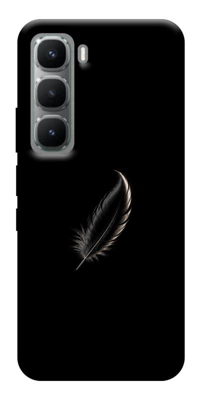 Чехол itsPrint Чорне перо для Infinix Hot 60i, armored, купить оптом с доставкой