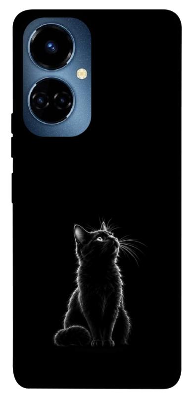 Чехол itsPrint Чорний кіт для TECNO Camon 19 (CI6n) / 19 Pro (CI8n), armored, купить оптом с доставкой