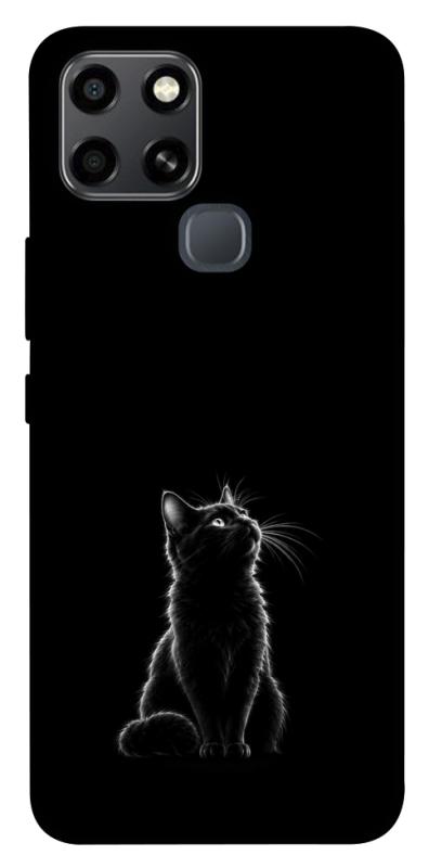 Чехол itsPrint Чорний кіт для Infinix Smart 6, armored, купить оптом с доставкой