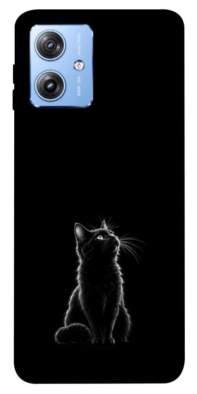 Чехол itsPrint Чорний кіт для Motorola Moto G84, armored, купить оптом с доставкой