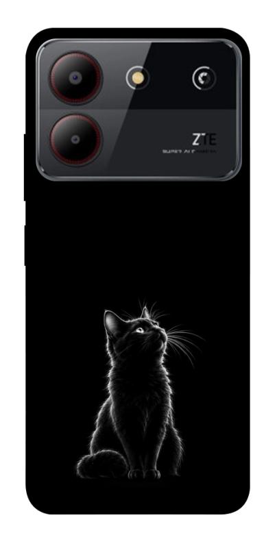 Чехол itsPrint Чорний кіт для ZTE Blade A54 4G, armored, купить оптом с доставкой