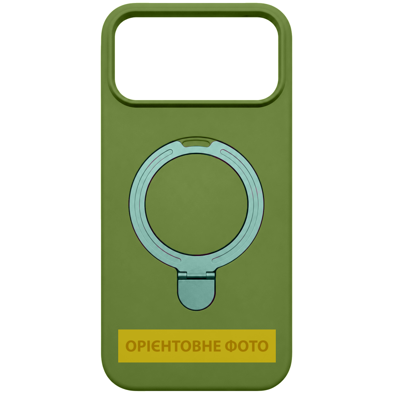 Чехол TPU Liquid Silk with Ring для Samsung Galaxy A08 / A07 4G / A07s, Cyprus Green, купить оптом с доставкой
