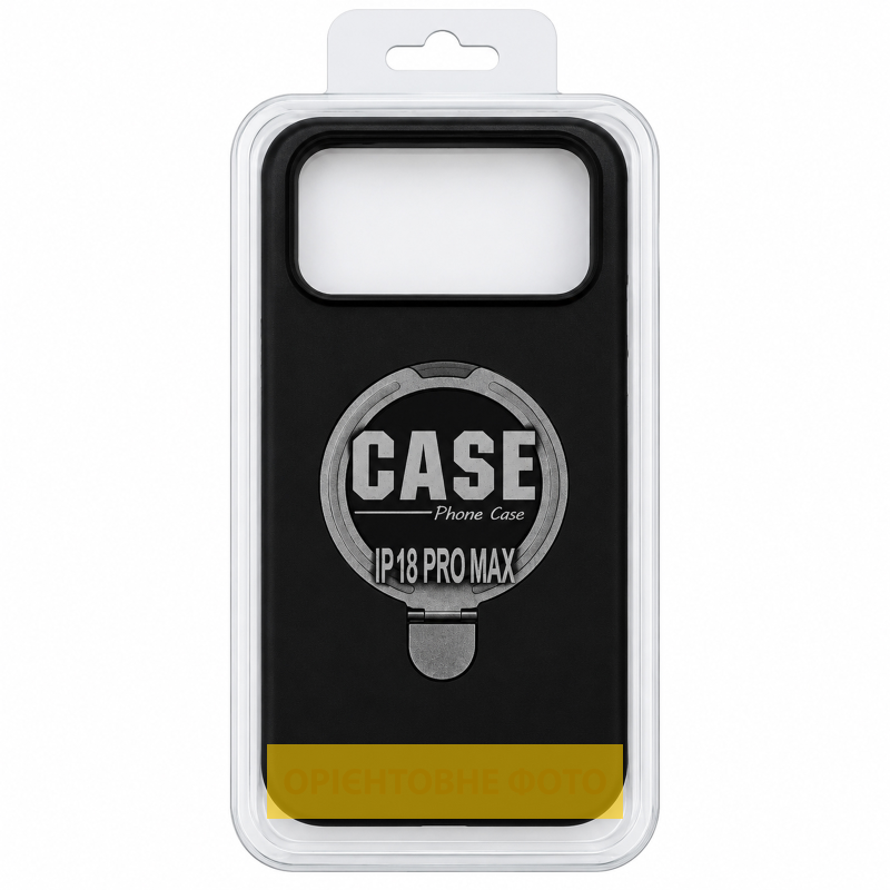 Чехол TPU Liquid Silk with Ring для Samsung Galaxy S27 Pro, Black 1, TPU, купить оптом с доставкой