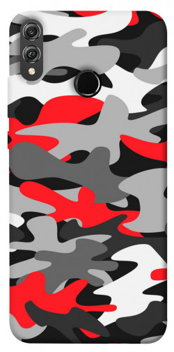 Чехол itsPrint Красно-серый камуфляж для Huawei Honor 8X