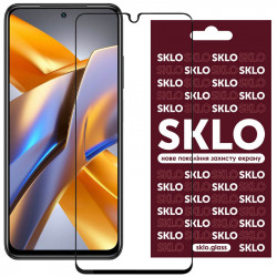 Захисне скло SKLO 3D (full glue) для Xiaomi Poco M5s